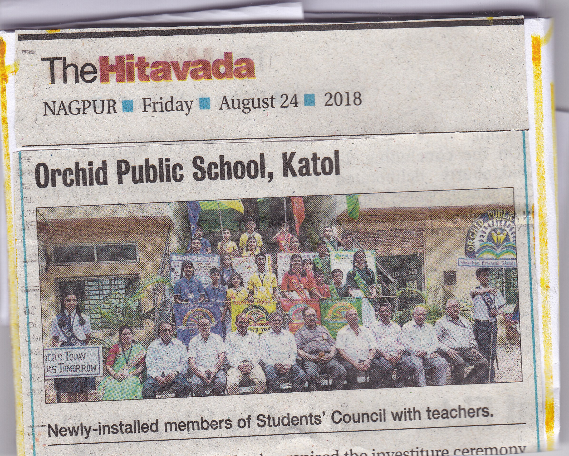 Investiture Ceremony In Orchid Public School, Katol