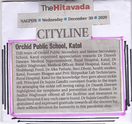Sickle Cell Testing Done At Orchid Public Secondary & Senior Secondary School, Katol